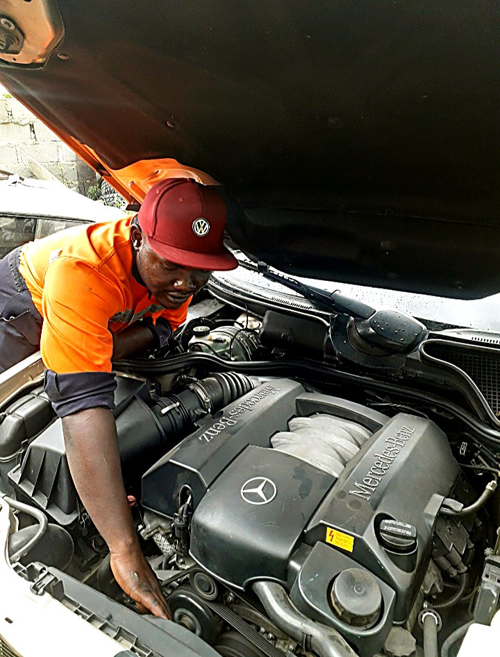 Our lead engine specialist at work